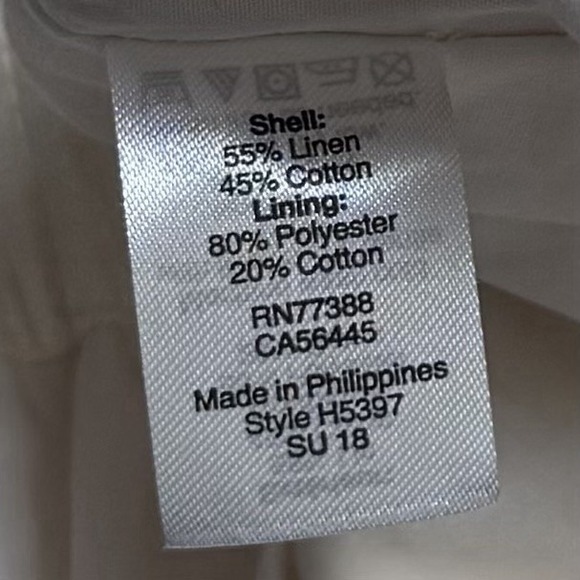 NEW J. Crew Linen Blend Ivory Lined Scallop Hem Skirt Coastal Minimalist 4 - Picture 8 of 10